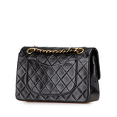 シャネル マトラッセ23 ココマーク ダブルフラップ チェーンショルダーバッグ ブラック ラムスキン レディース CHANEL 【中古】